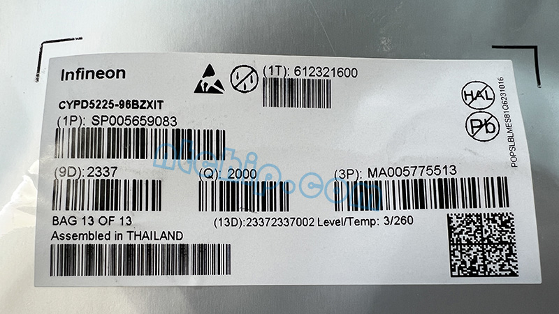 Infineon CYPD5225-96BZXIT Infineon CYPD5225-96BZXIT